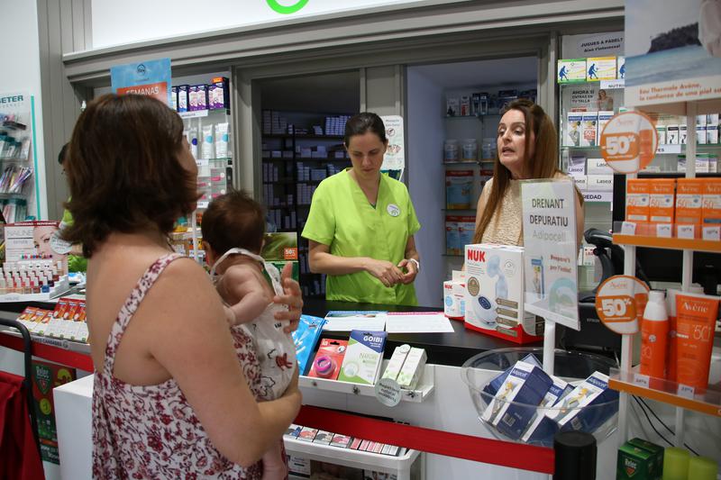 A woman in a pharmacy in Tarragona