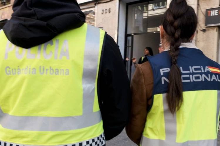 Spain's national police with Barcelona’s local police