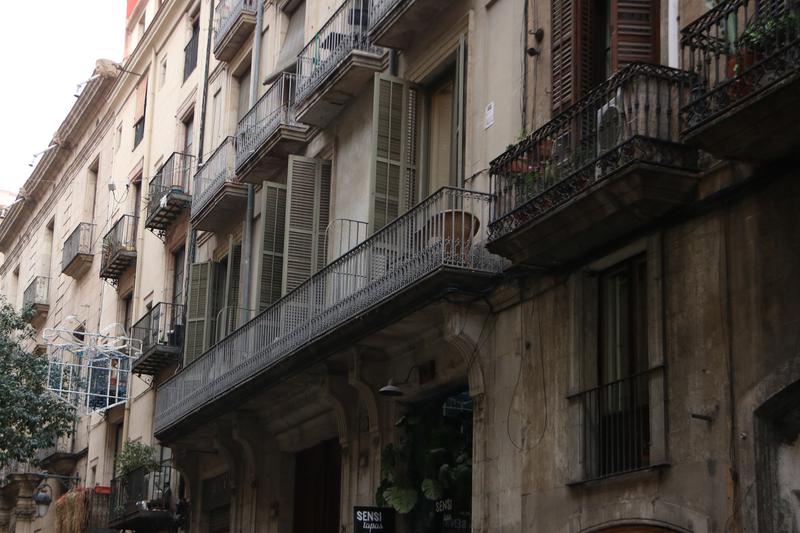 The building on Carrer Ample in Barcelona's Old Town