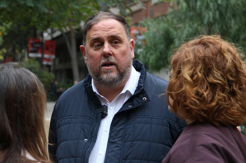 Pro-independence leader Oriol Junqueras in Barcelona on December 10