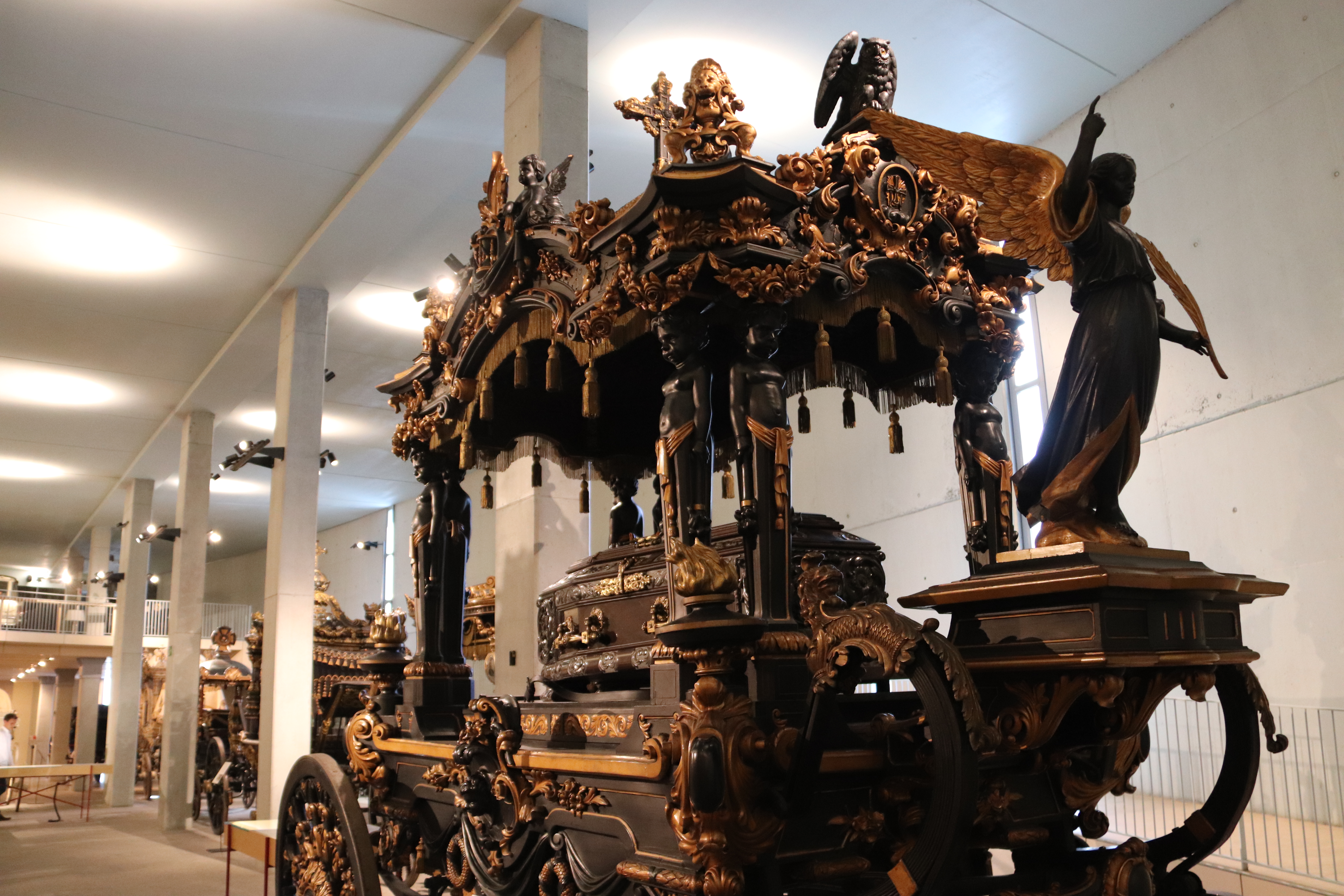 A funeral carriage seen in the collection in Montjuïc