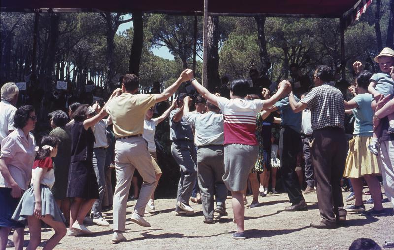 Gathering of the Sardana of Calella in 1965