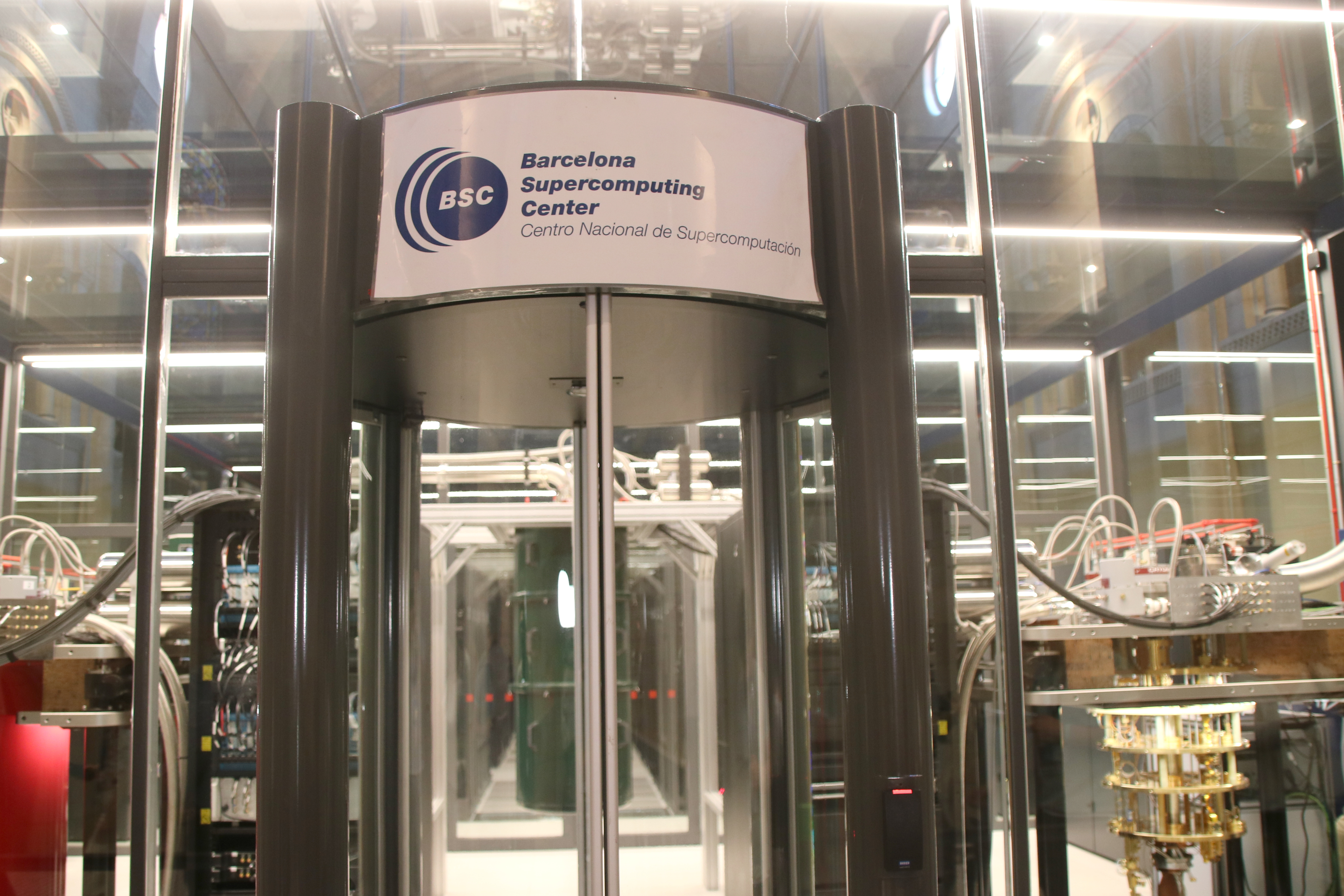 The quantum computers within the former Torre Girona chapel