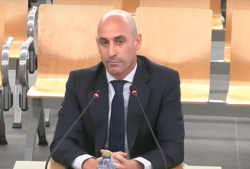 Spain's former football president Luis Rubiales during his testimony in Spain's National Court on February 11, 2025