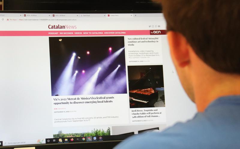 A Catalan News reader visiting the revamped version of this media outlet