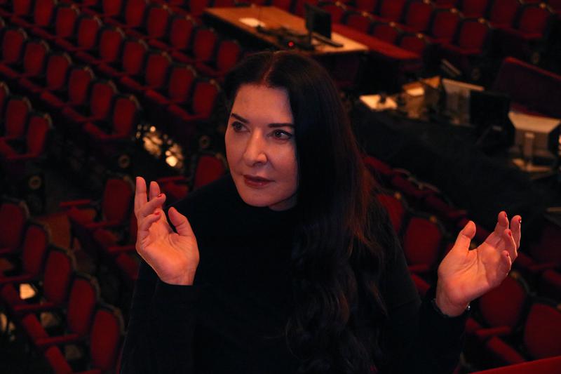 Artist Marina Abramovic at the Liceu opera house