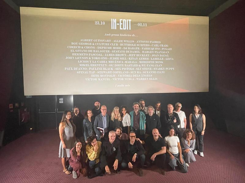 Organizers of the In-Edit film festival at the press event