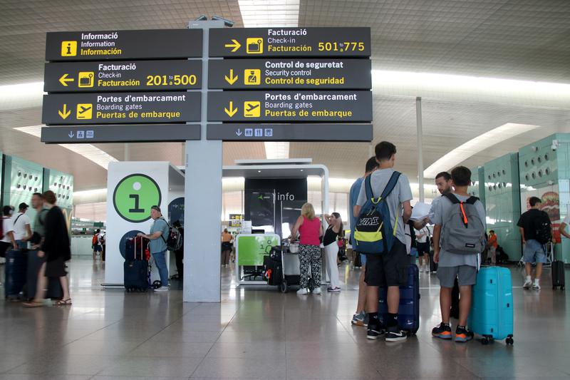 Barcelona airport. 