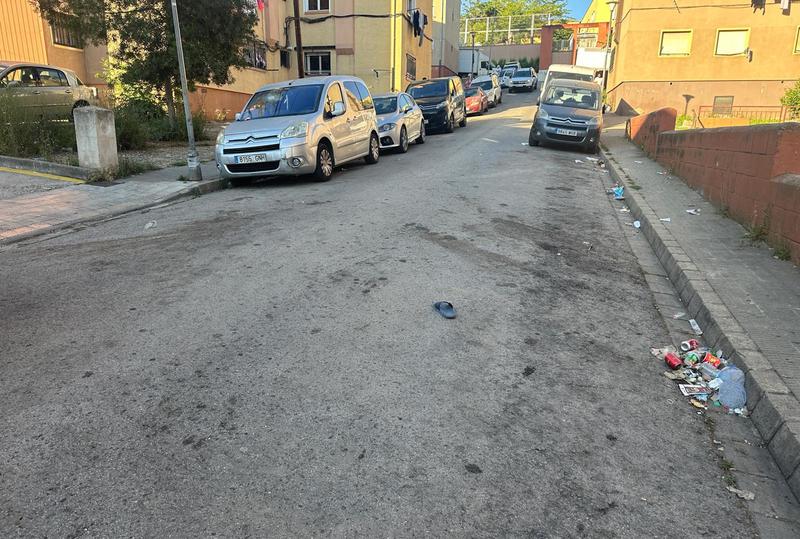 Site in the Font de la Pólvora neighborhood in Girona were a fatal shooting took place on June 23, 2024