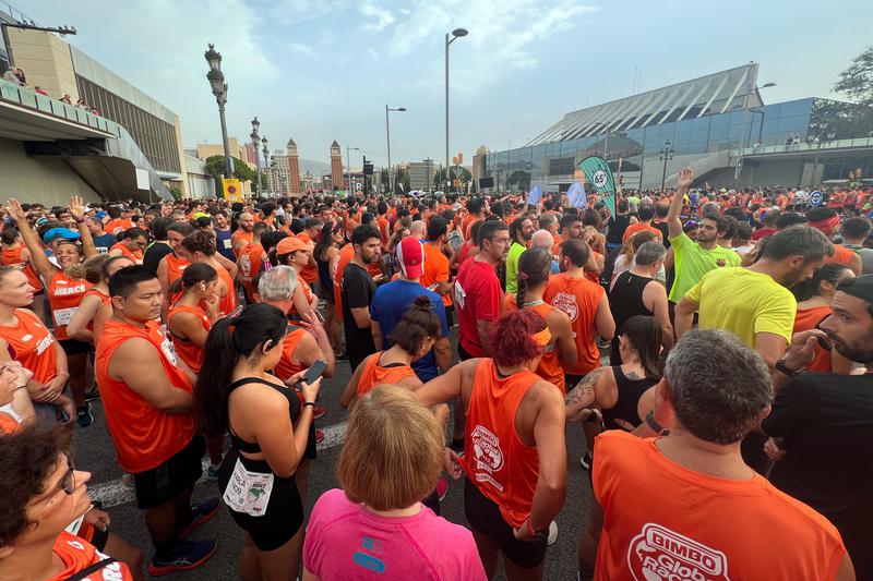 10,000 runners ahead of the 2023 Barcelona's 'La Mercè' race on September 17, 2023