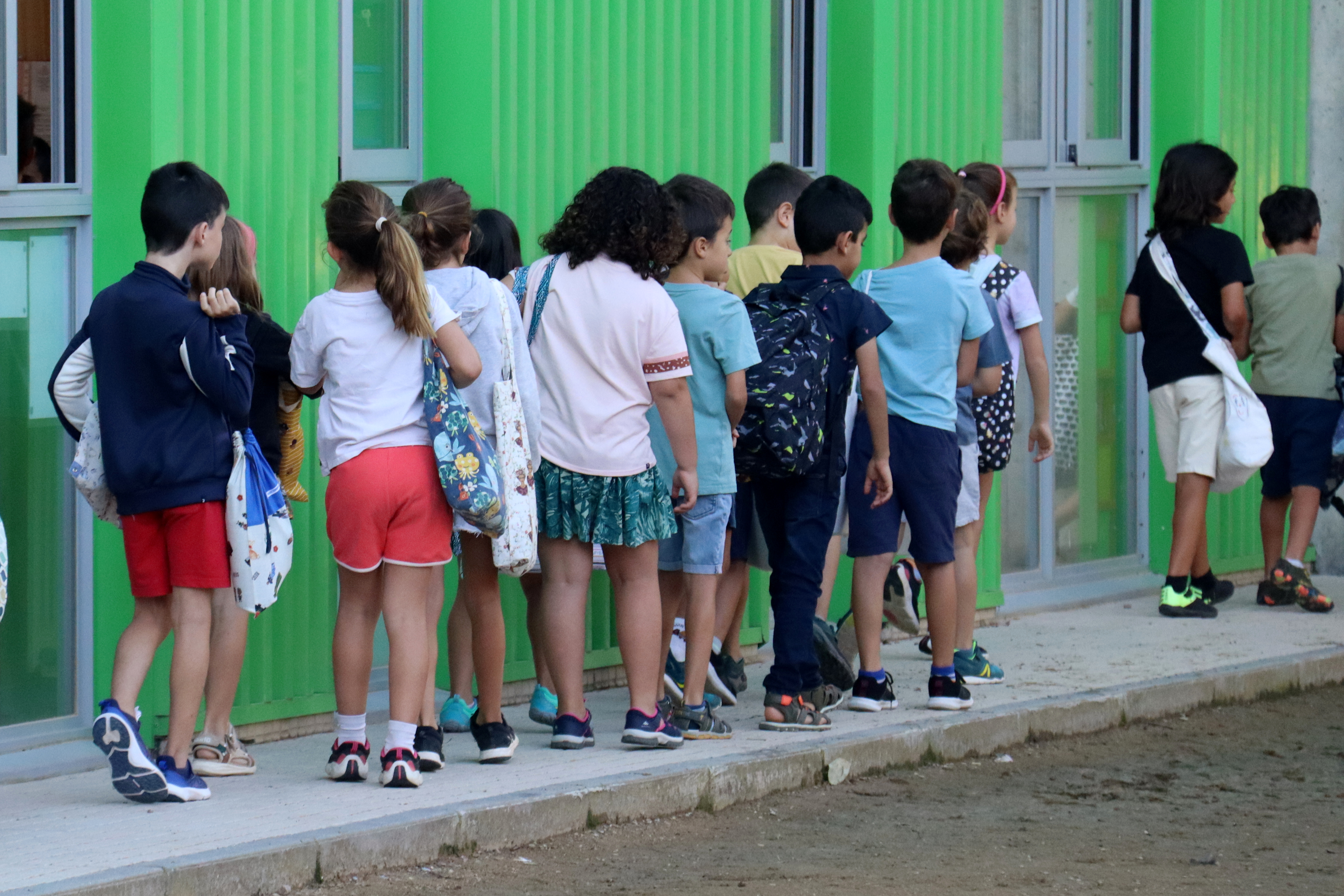 First day of school for students in a Reus school