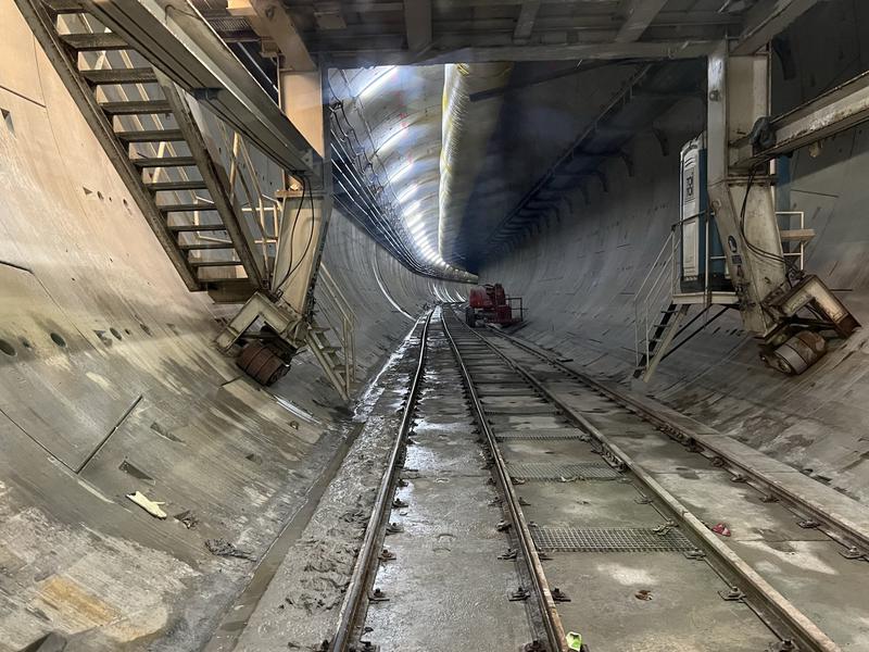 Work on the new central section of Barcelona's L9 metro line