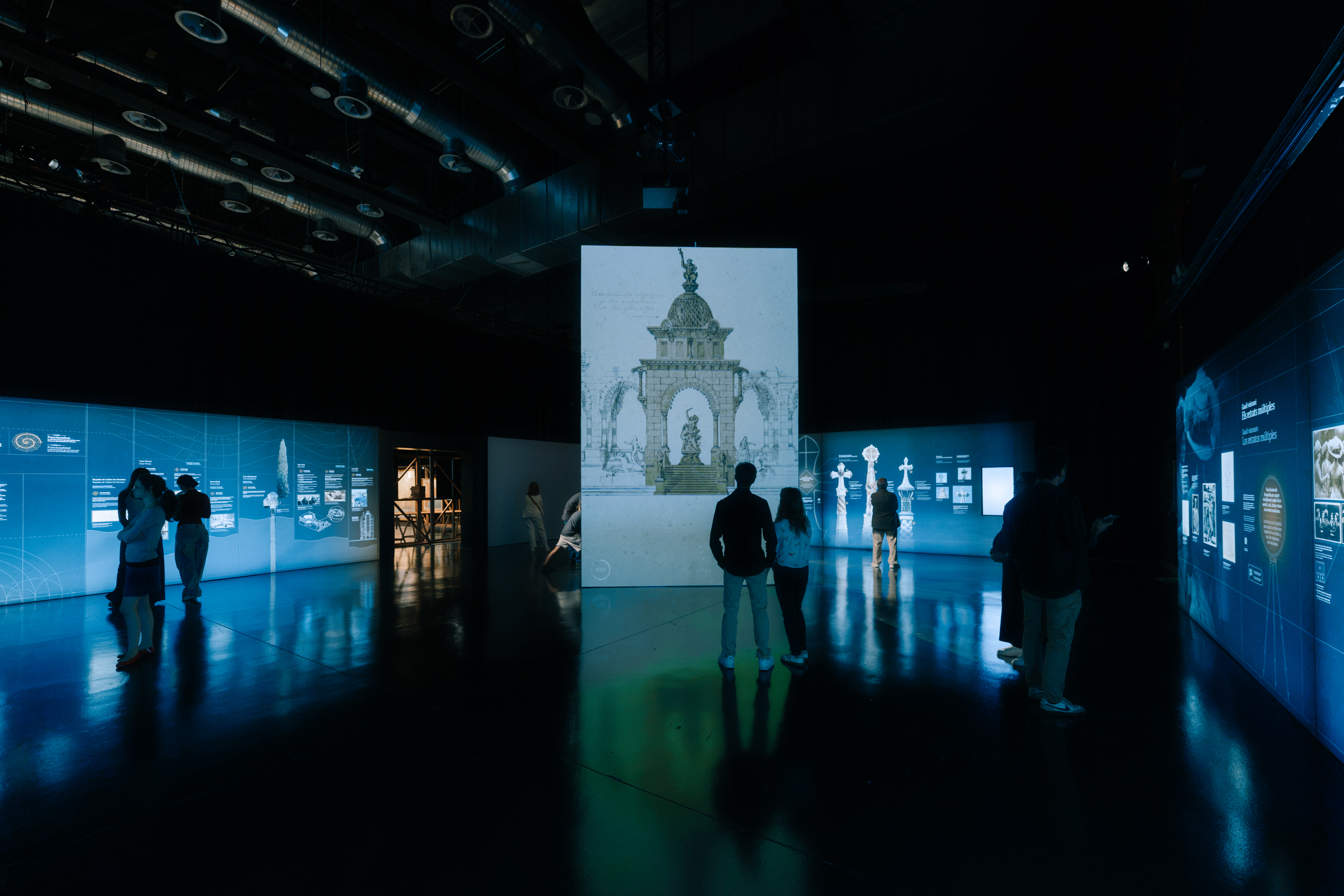 An image from the exhibition ‘Gaudí Code: The Unprecedented Experience’