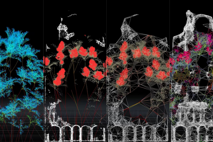 Creation process of the projection.