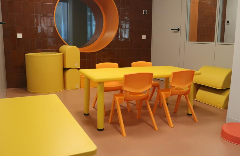 Children's area in Saier facilities. 