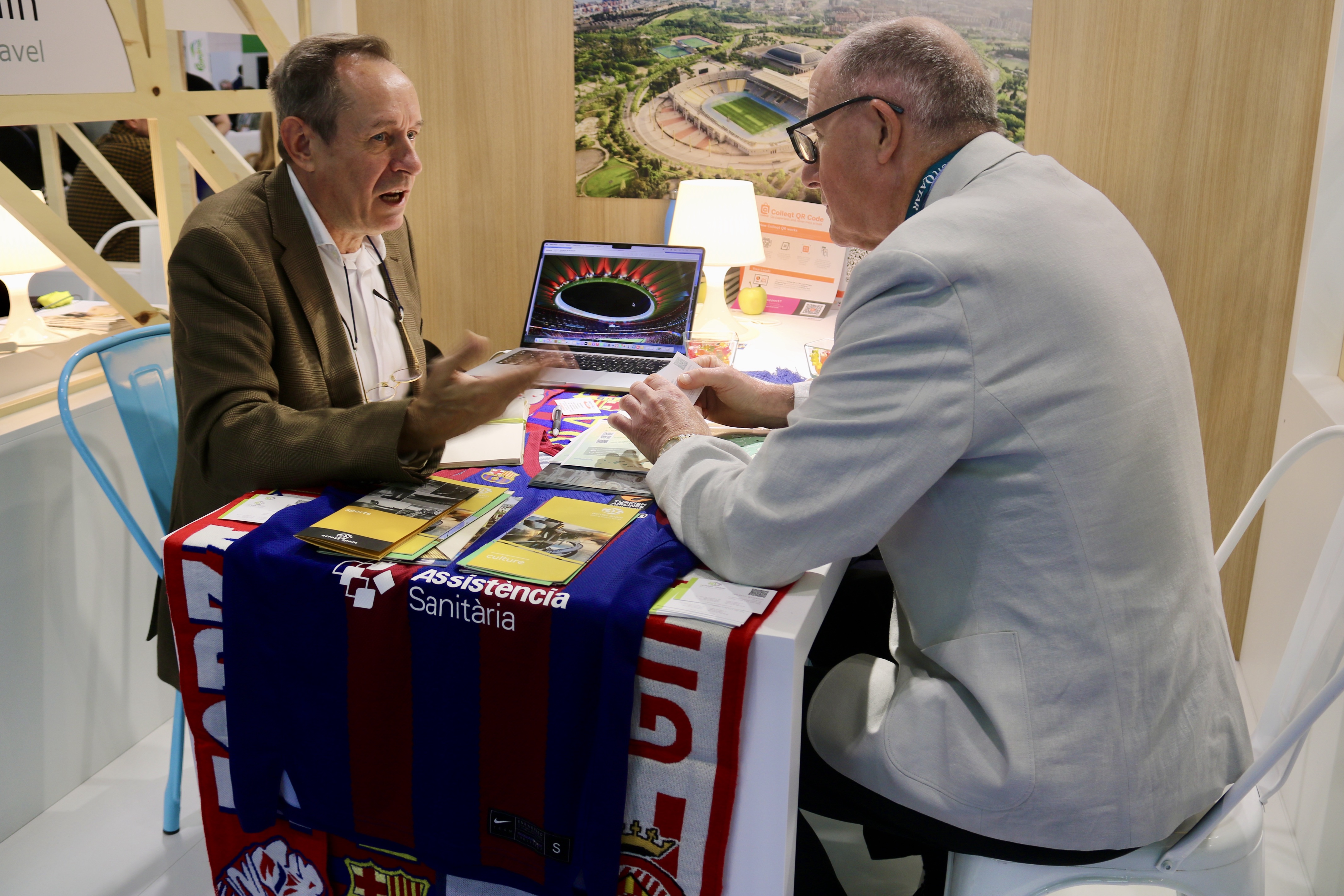 Exhibitor at the Catalonia stand at London's WTM 2024 edition