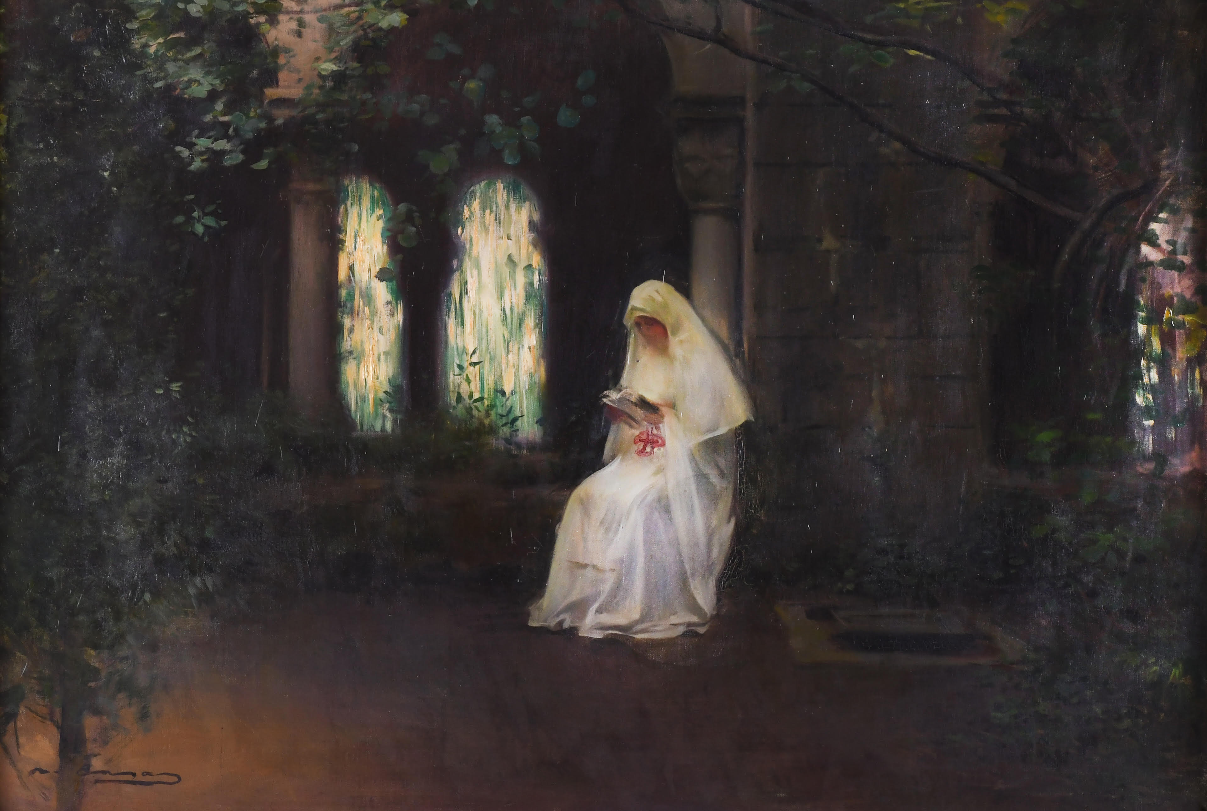 Ramon Casas's painting 'En el claustre'