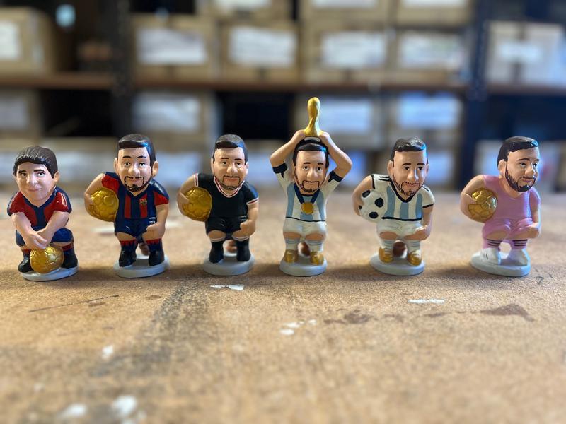 The seven versions of the caganer of Leo Messi