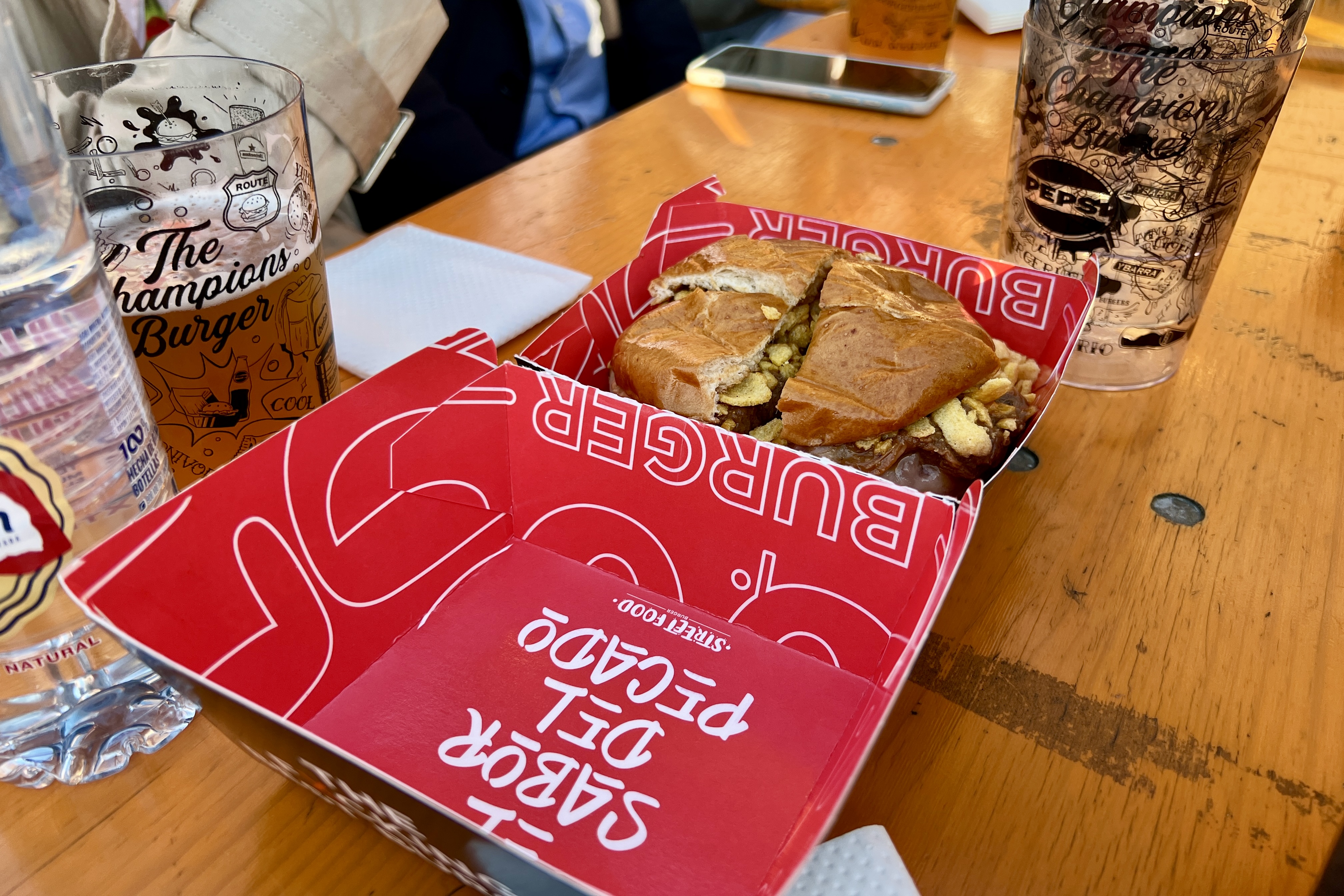 One of the burgers at The Champions Burger food festival