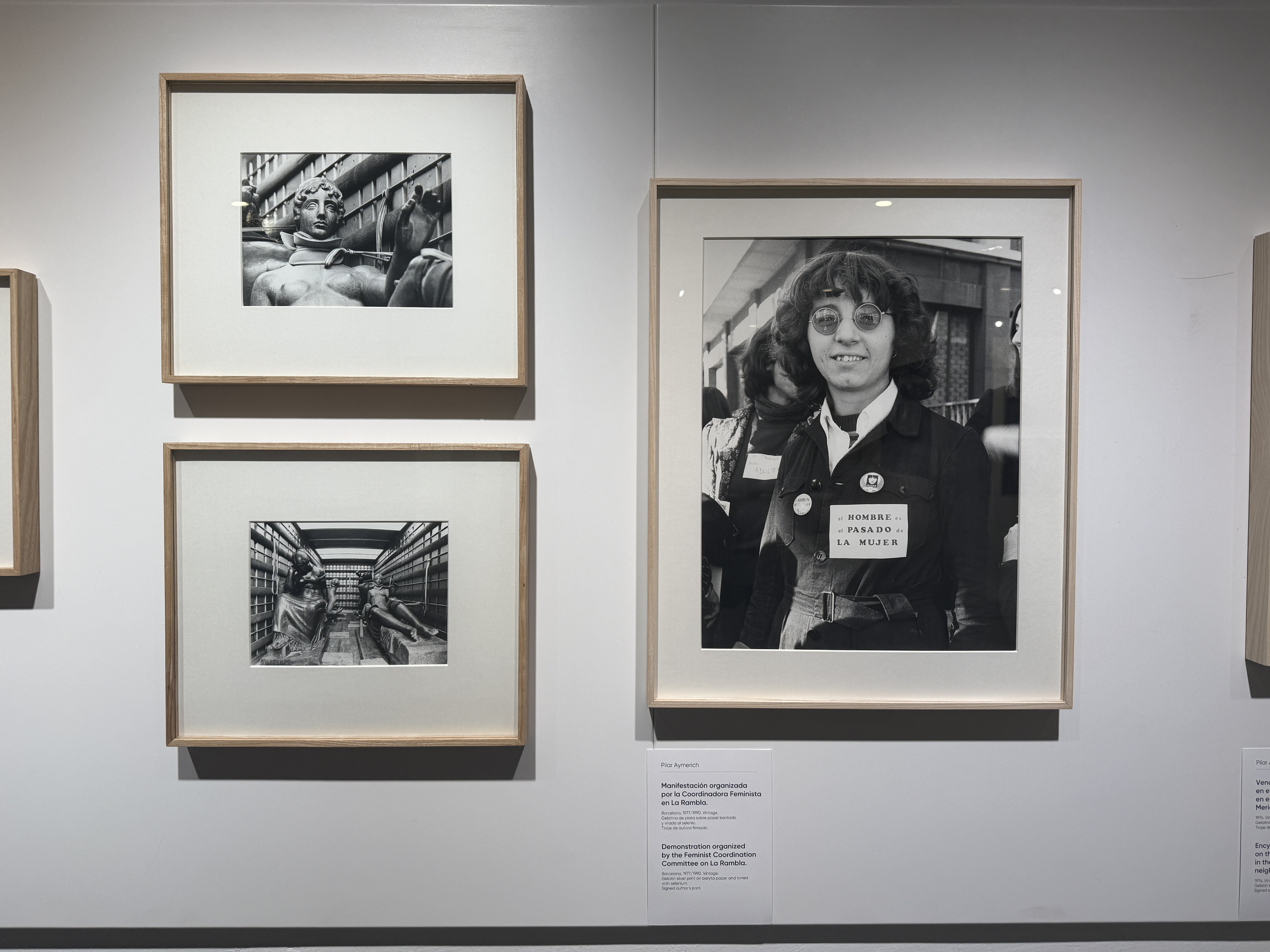 Some of Pilar Aymerich's photos on display in the Fujifilm House of Photography in Barcelona