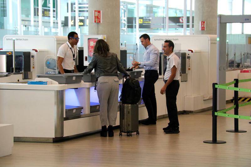 One of the new CT scanners at Terminal 1 in Barcelona airport