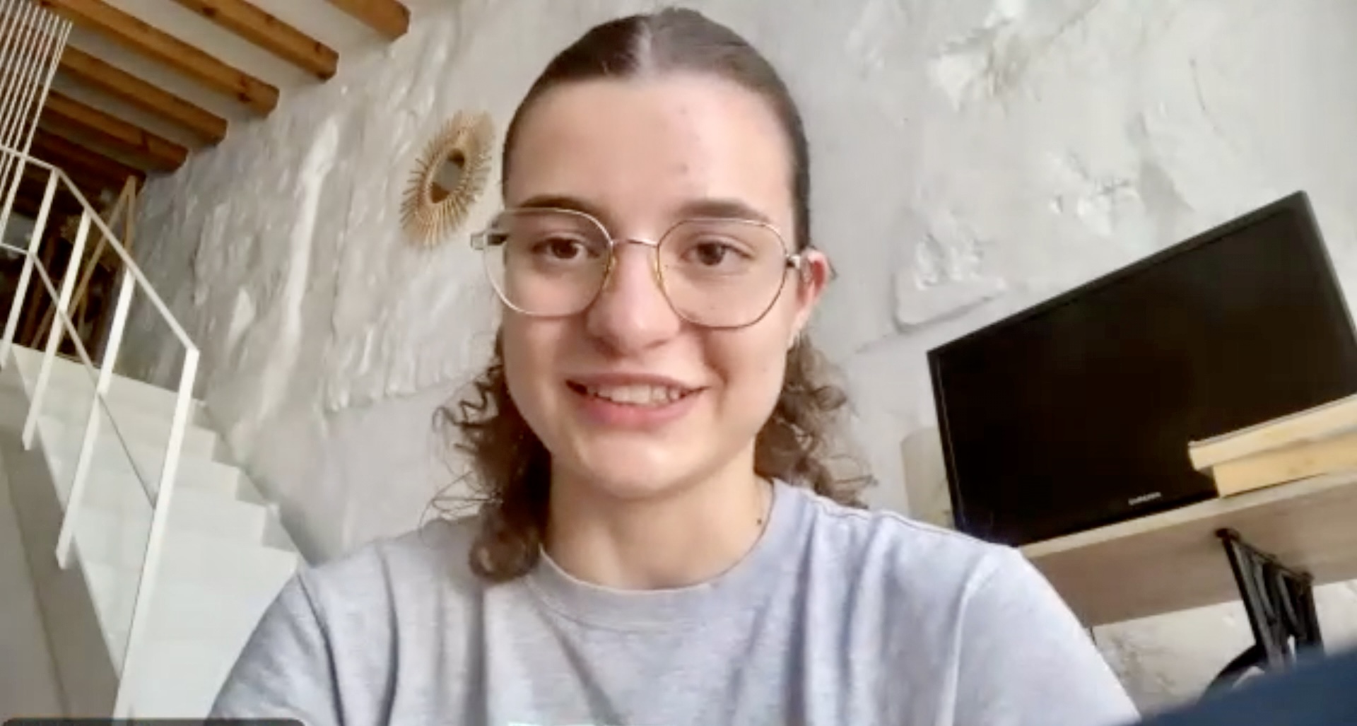 Berta García during an interview with the Catalan News Agency