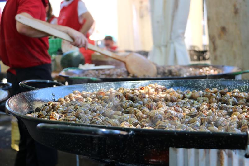 Cooking snails at the Aplec del Caragol in Lleida