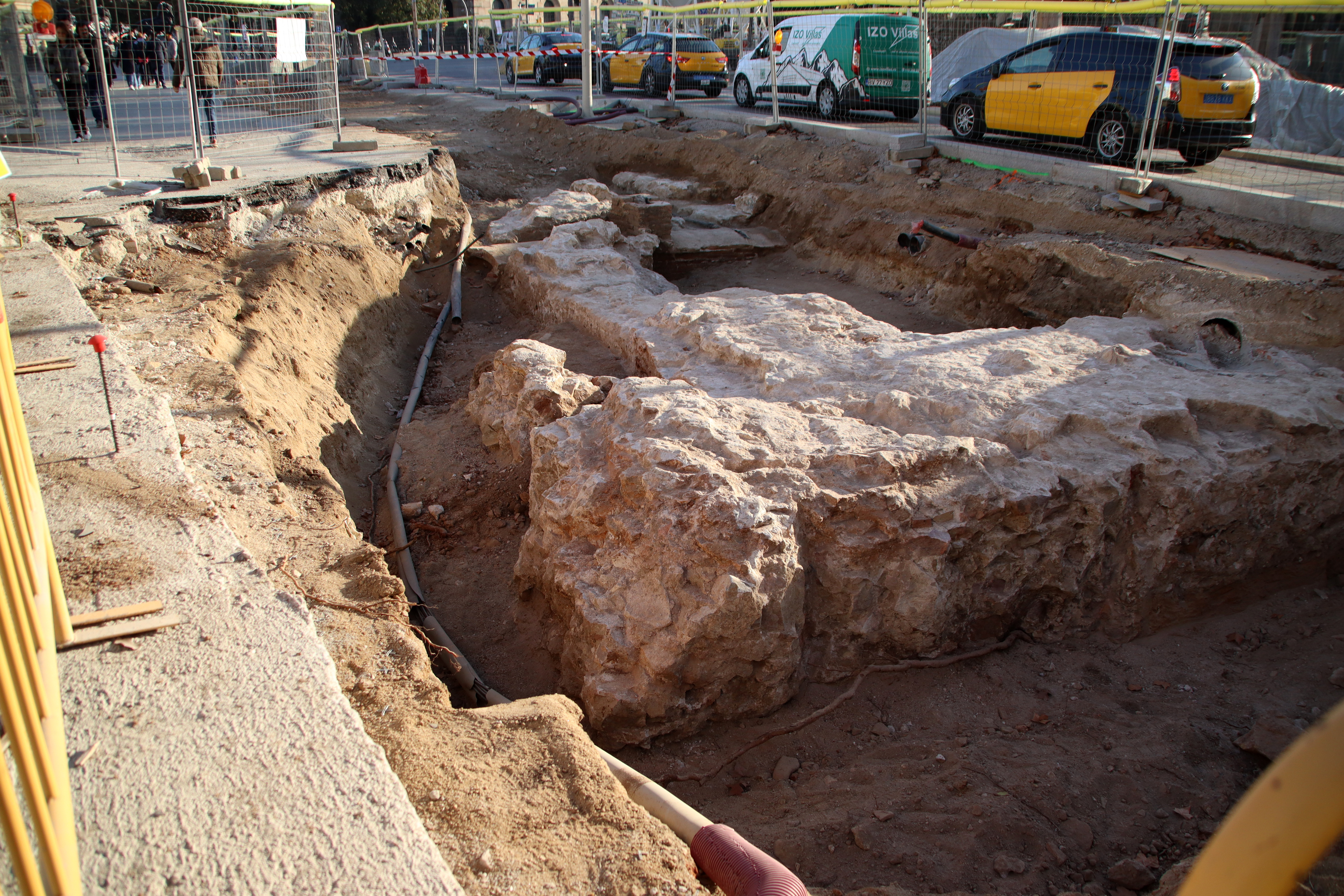 Bastion uncovered during La Rambla renovation