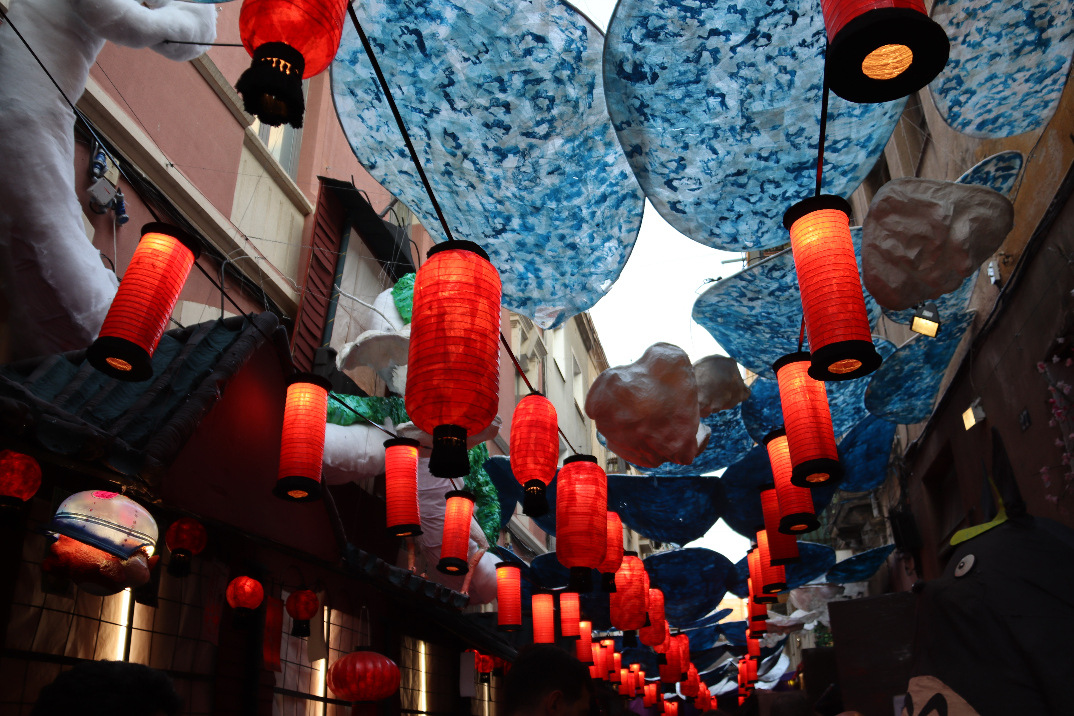 Part of the decorations in Carrer Mozart