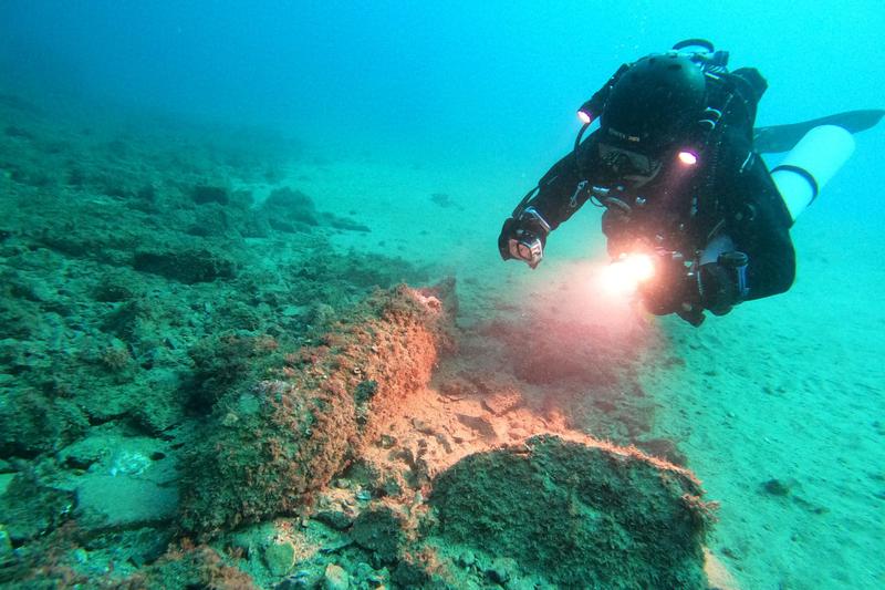 One of the scuba divers who found the Civil War era Nazi bomb