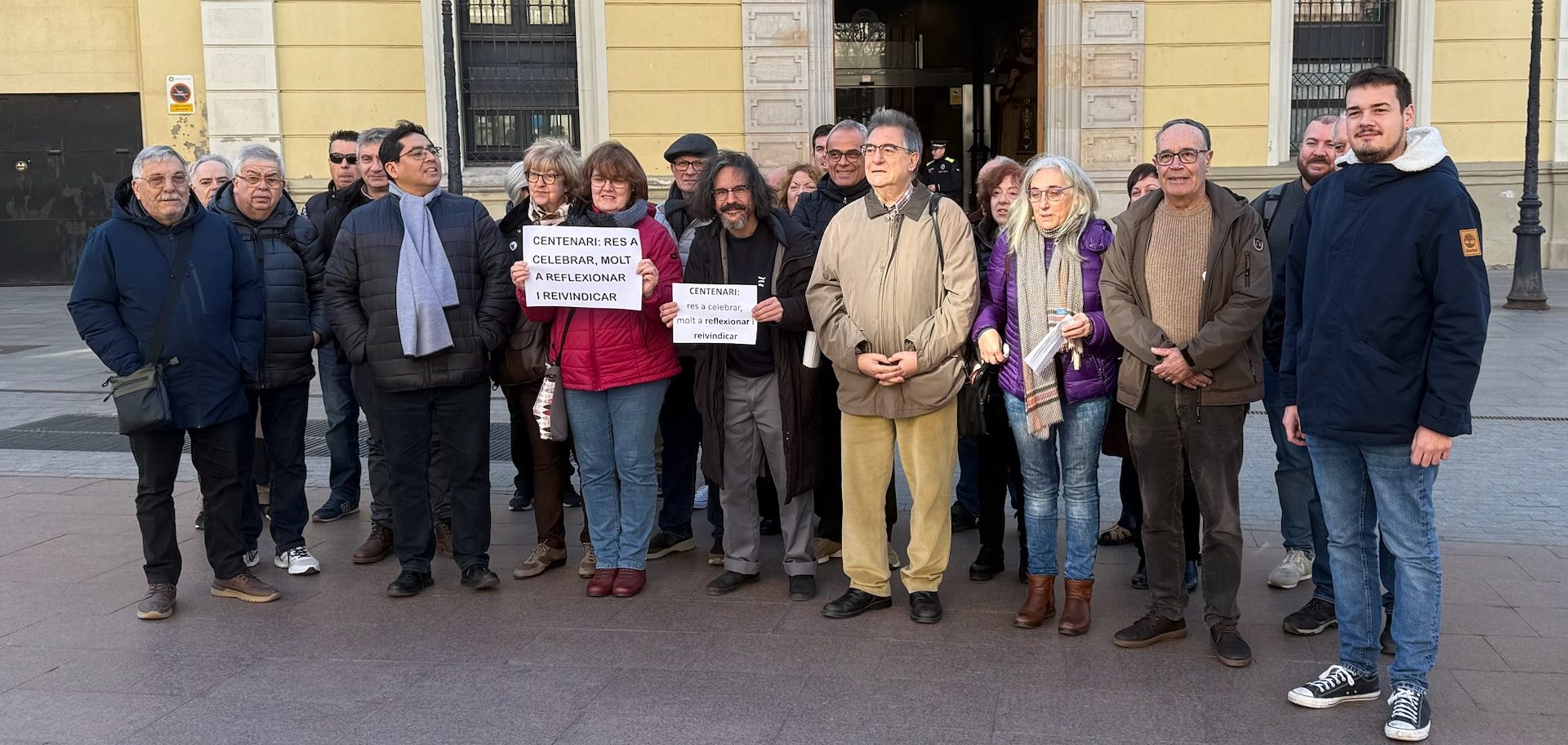 Residents of l'Hospitalet de Llobregat against the 'fascist' centenary of the city