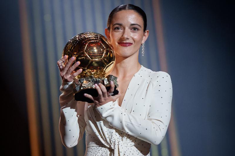 Aitana Bonmatí wins the 2024 Ballon d'Or.