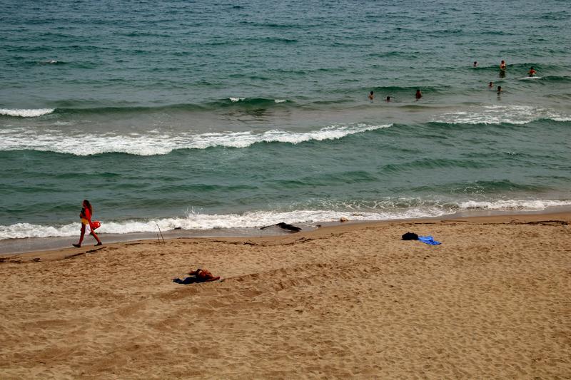 Area in Tarragona's beach where a body with no hands nor legs appeared on June 29, 2023