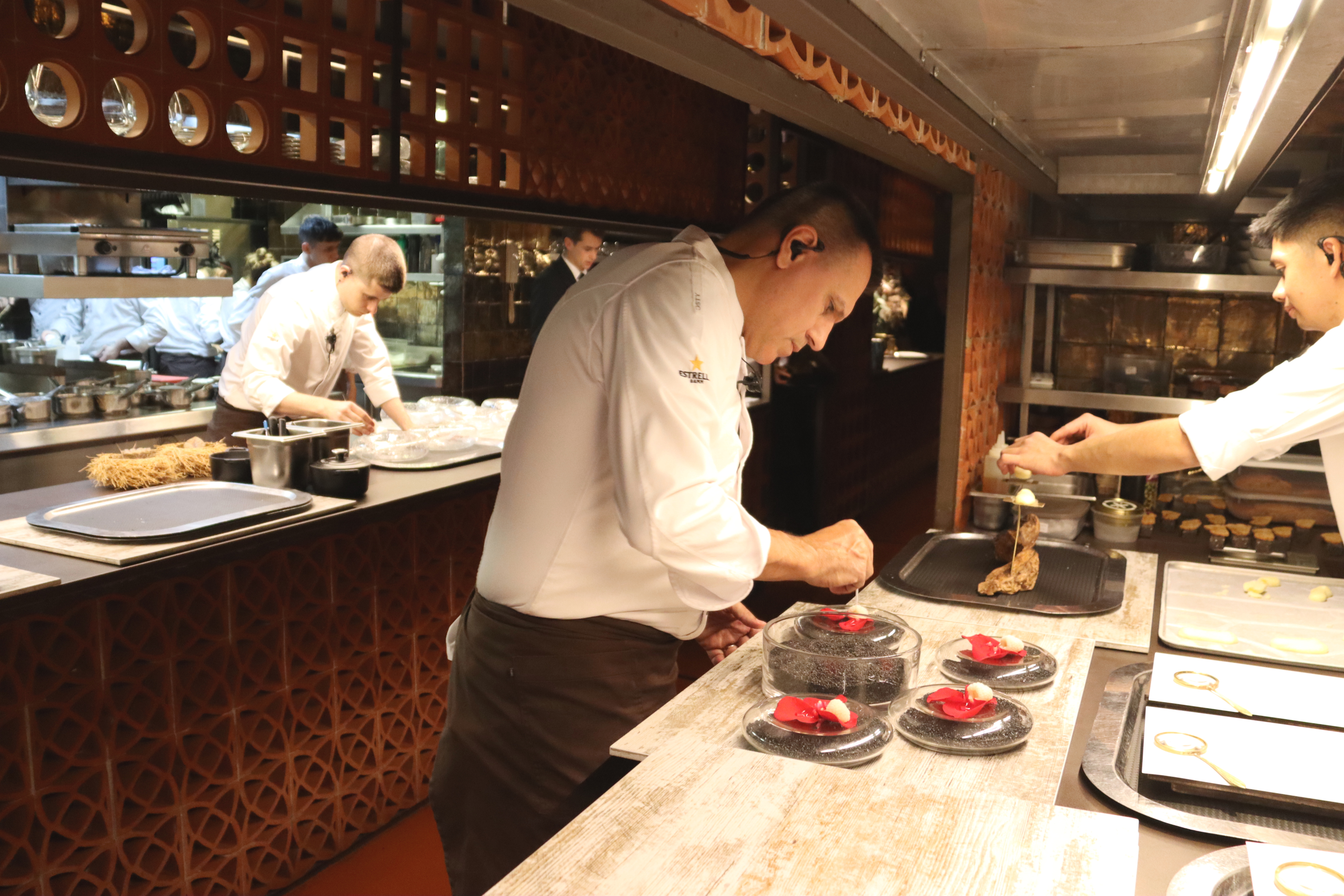 Oriol Castro, one of the chefs at Disfrutar, pictured the day after winning their third Michelin star