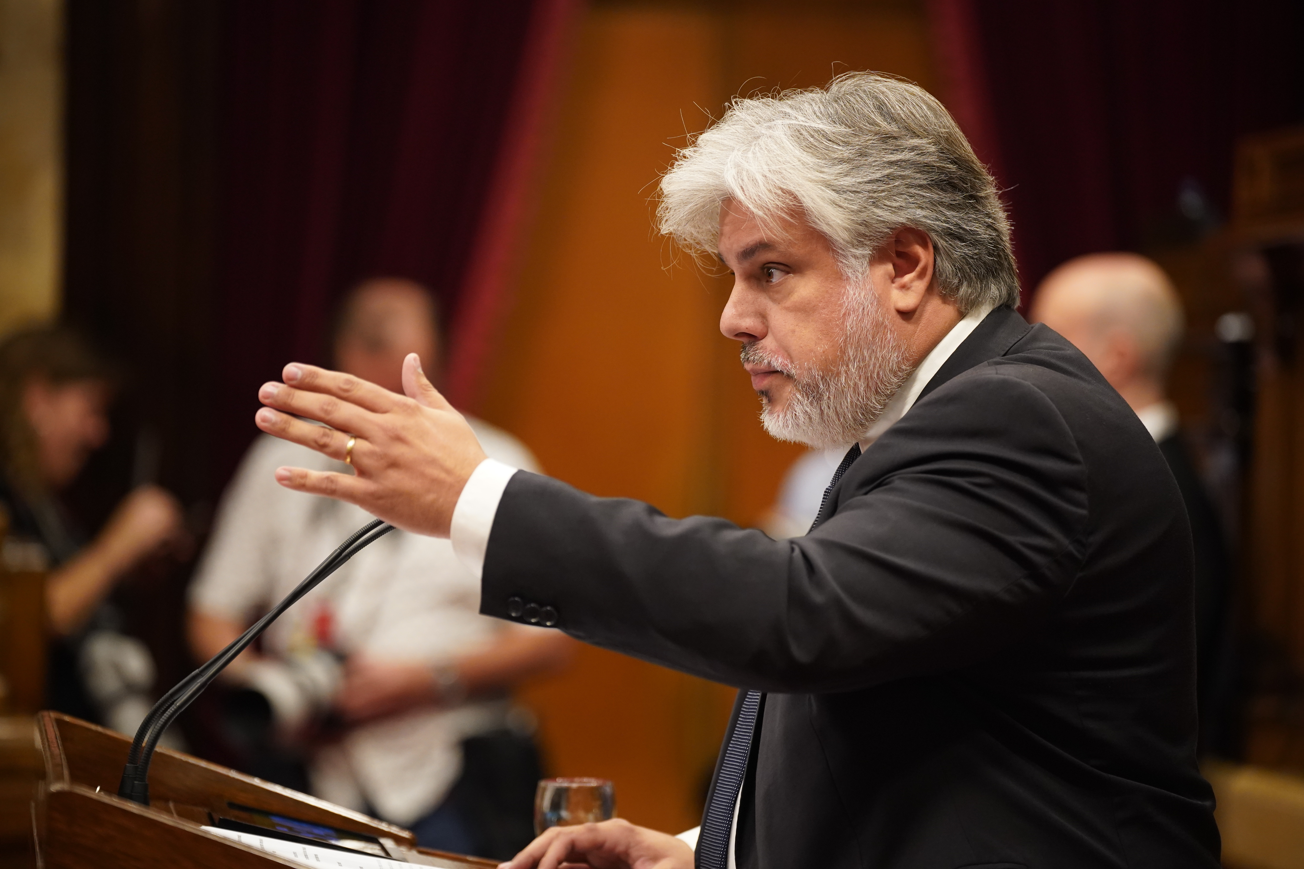 Junts president in Parliament, Albert Batet, during the 2024 General Policy Debate.