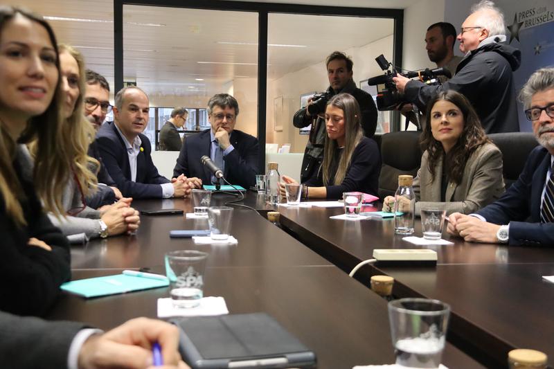 Junts per Catalunya executive meet in Brussels