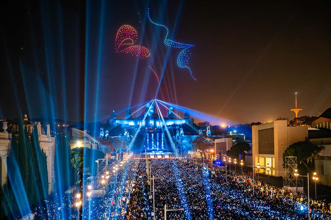 New Year's Eve celebration in Barcelona