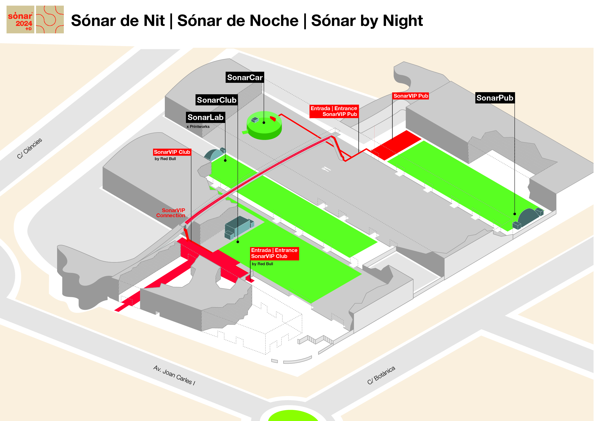 2024 Sónar by Night map