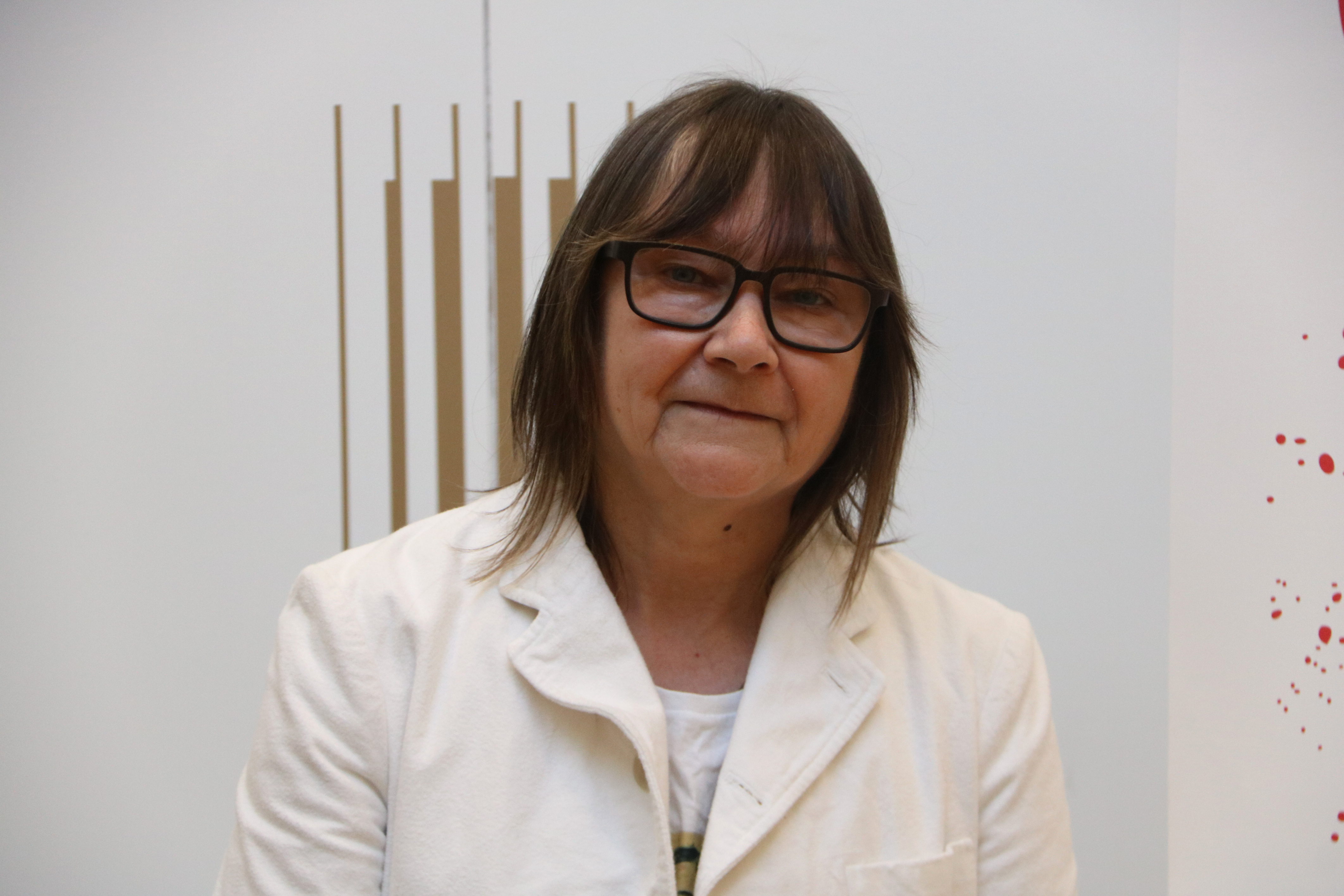 The writer Ali Smith at the Sarrià – J.V. Foix Library in Barcelona