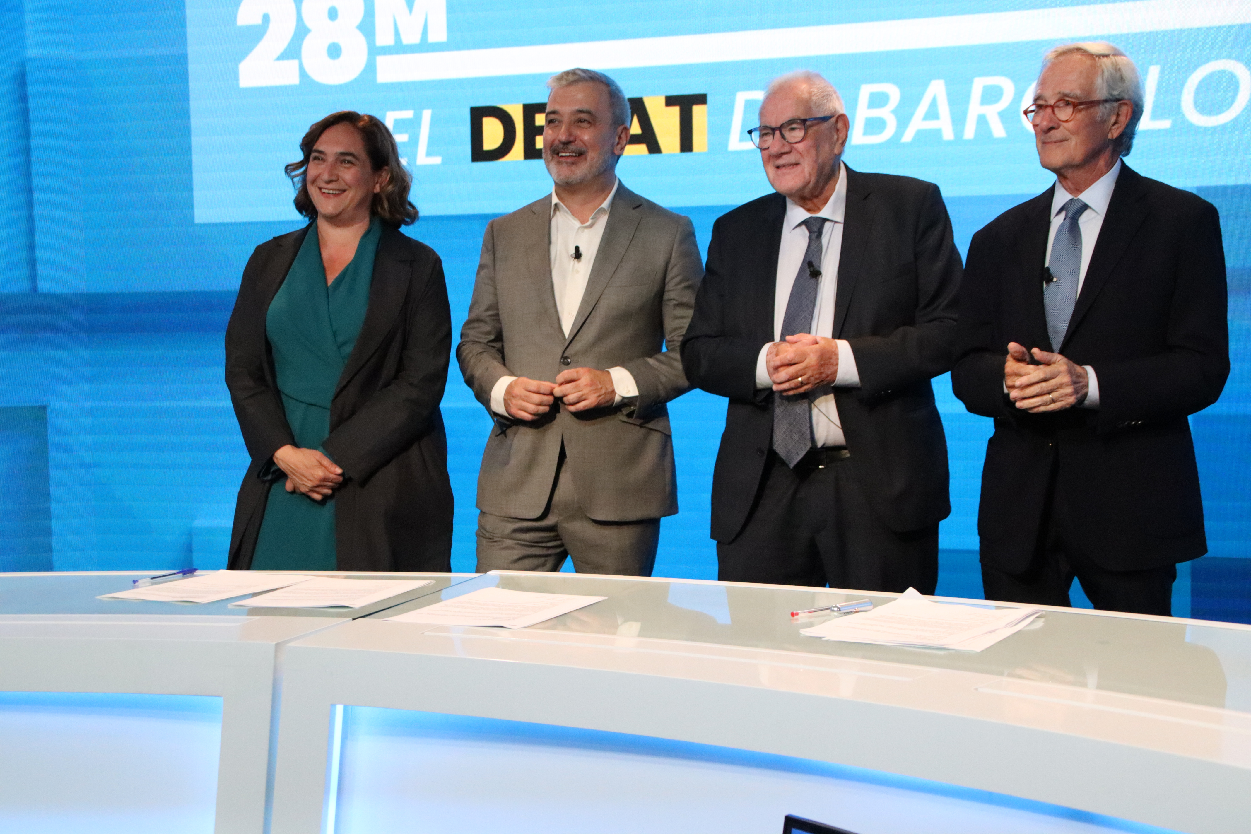Mayoral candidates in Barcelona, Ada Colau, Jaume Collboni, Ernest Maragall, Xavier Trias