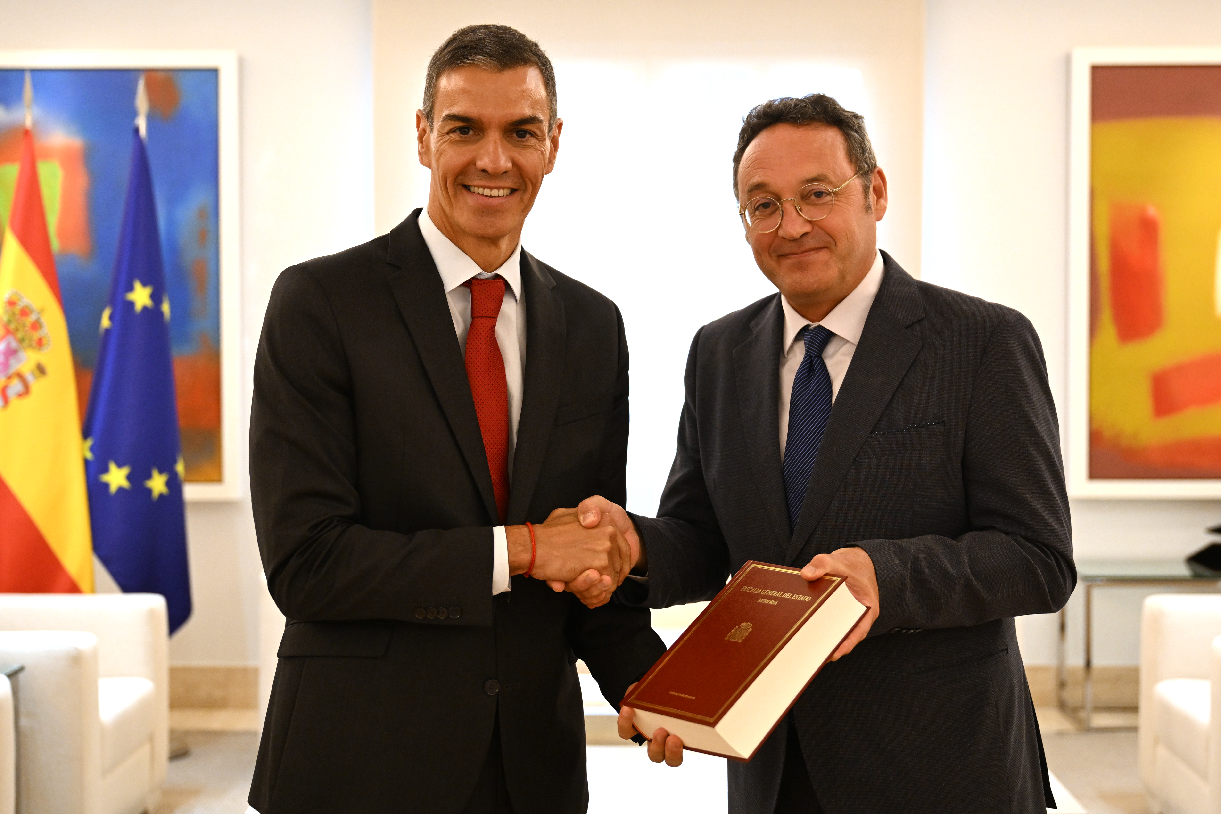 Spanish PM Pedro Sánchez with the Attorney General, Álvaro García Ortiz