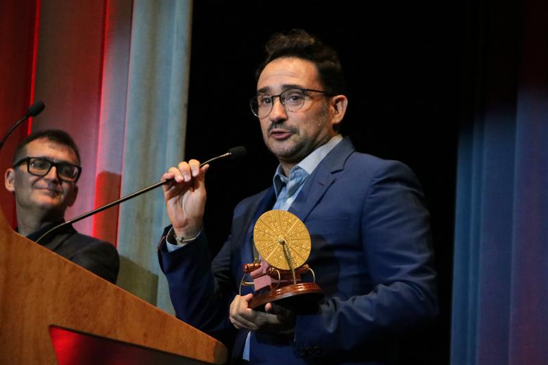 J. A. Bayona receives the Màquina del Temps Award at the Sitges Festival