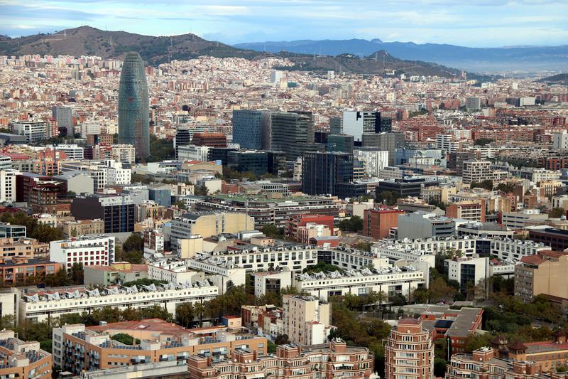 Barcelona, as seen from the Torre Mapfre viewpoint
