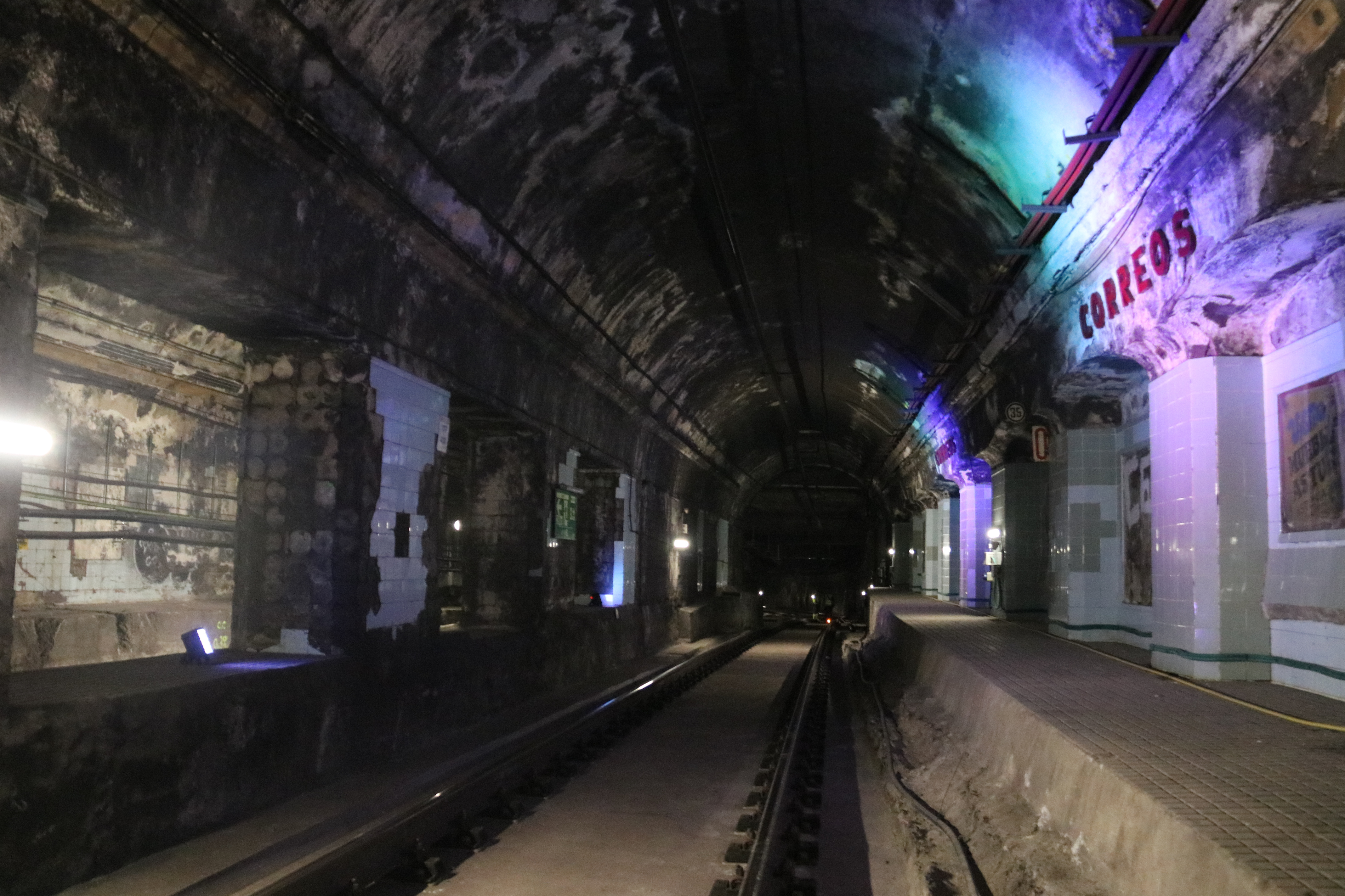 Barcelona’s Correus ghost metro station during a visit coinciding with the centenary on October 21, 2025