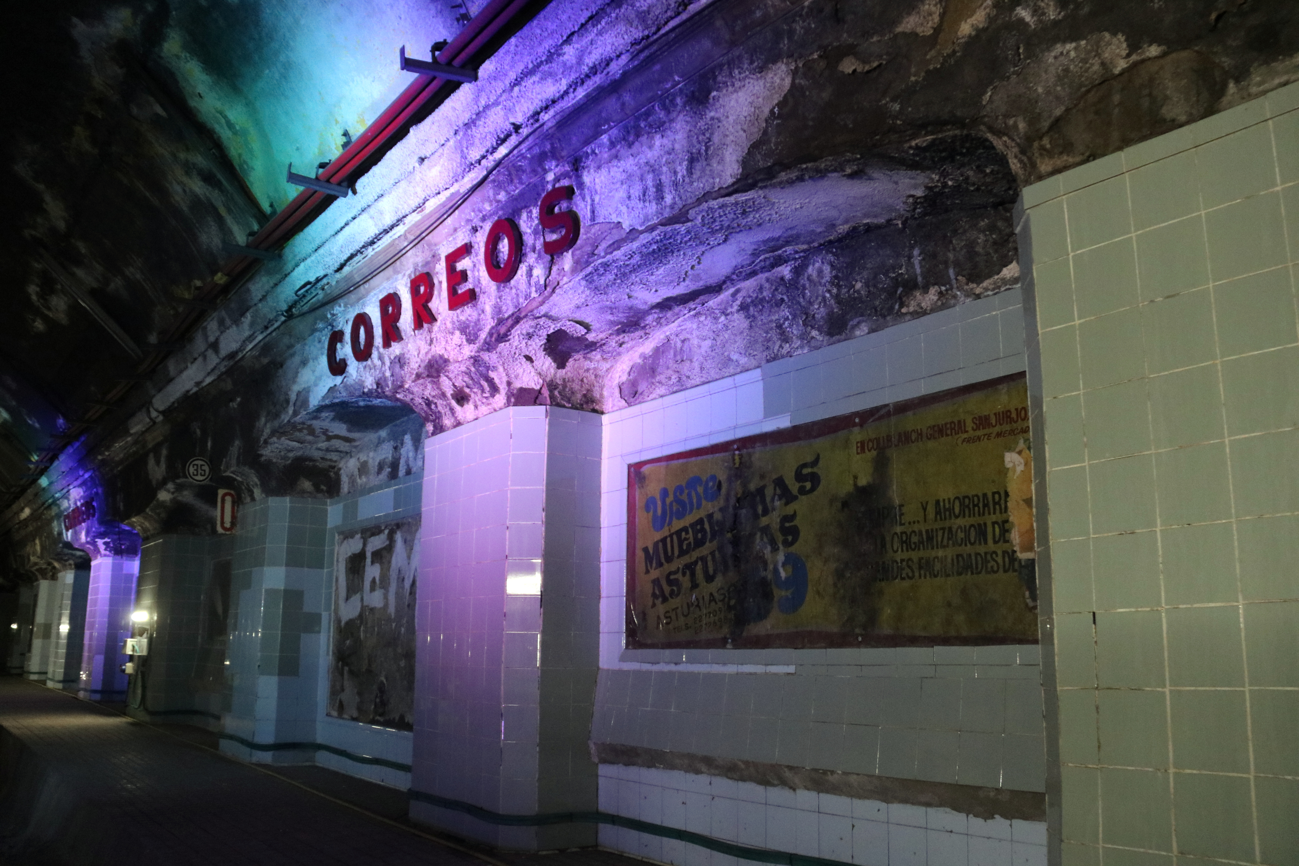 Barcelona’s old Correos metro station during a visit coinciding with the metro’s centenary on October 21, 2025