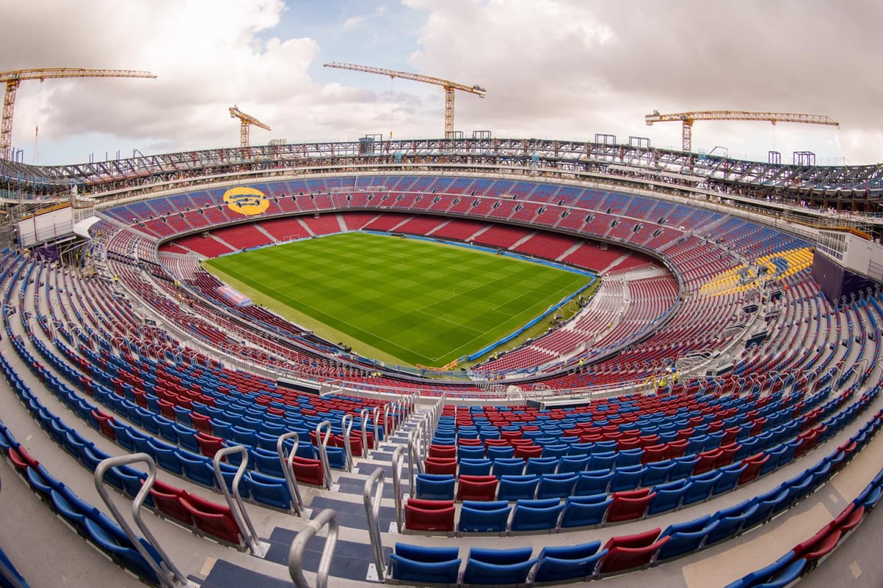 FC Barcelona's Spotify Camp Nou during construction in late October