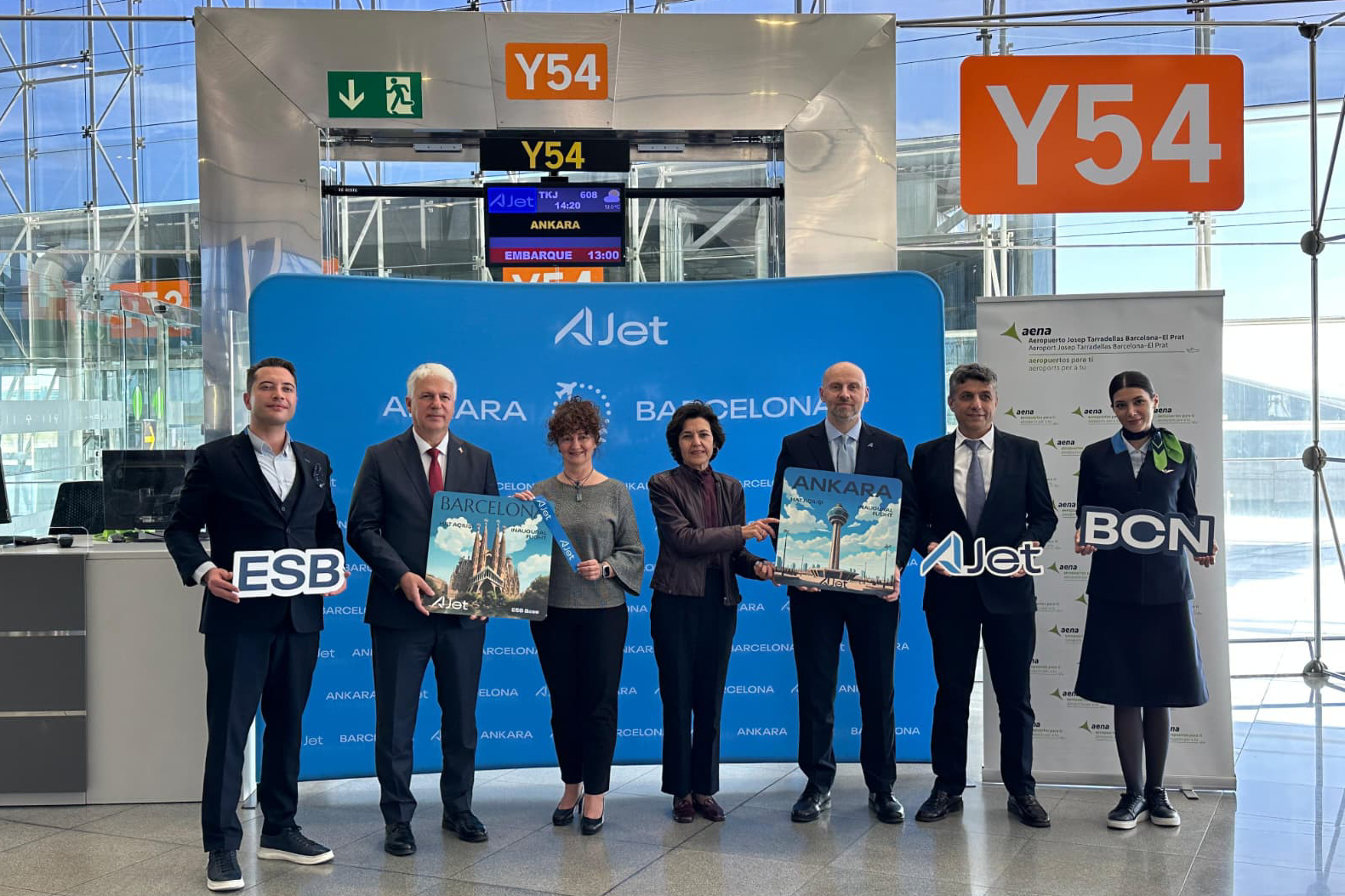 Launch of the Barcelona-Ankara route by AJet