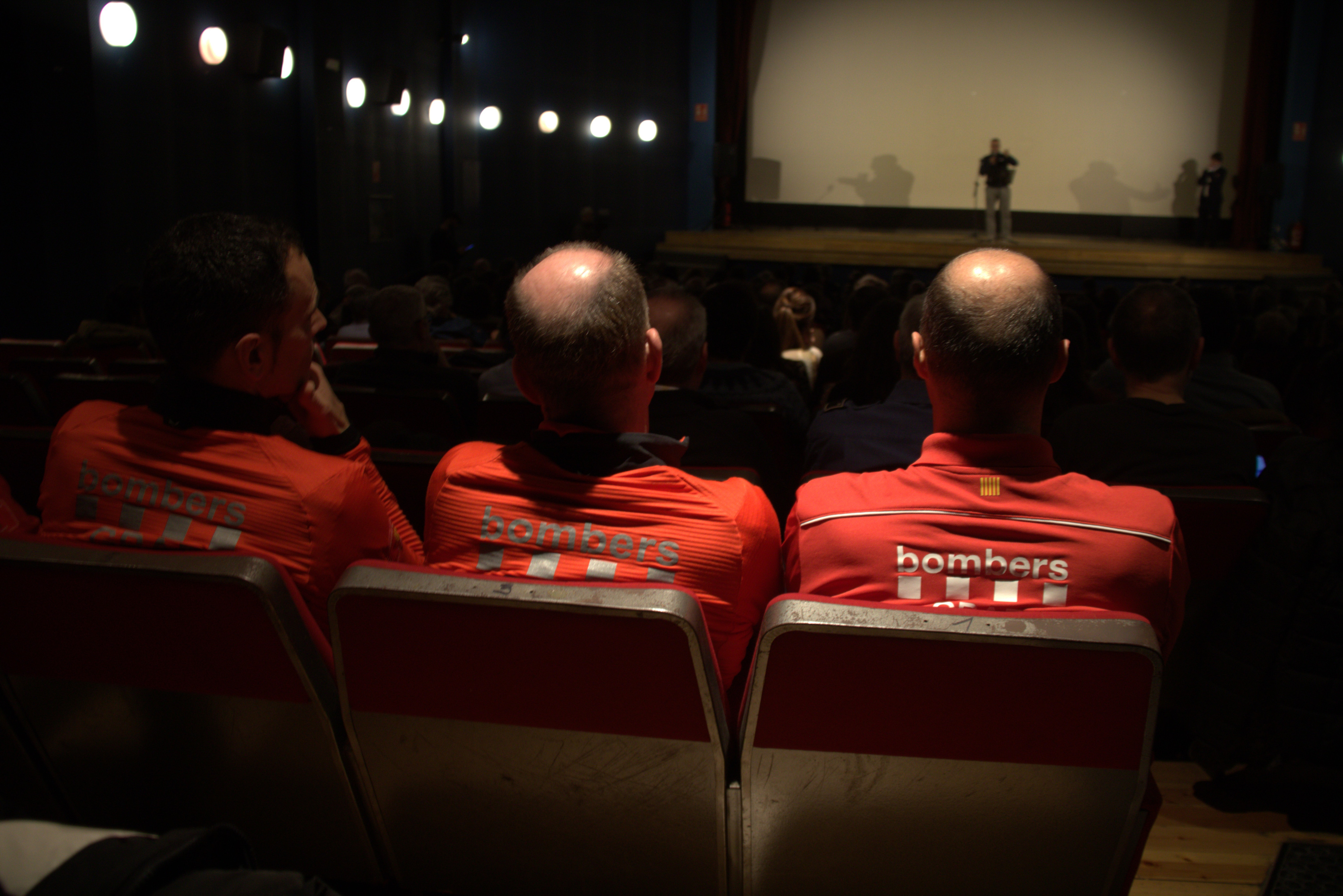 Firefighters during the premiere