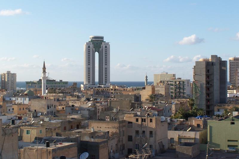 The city center of Tripoli, in Libya