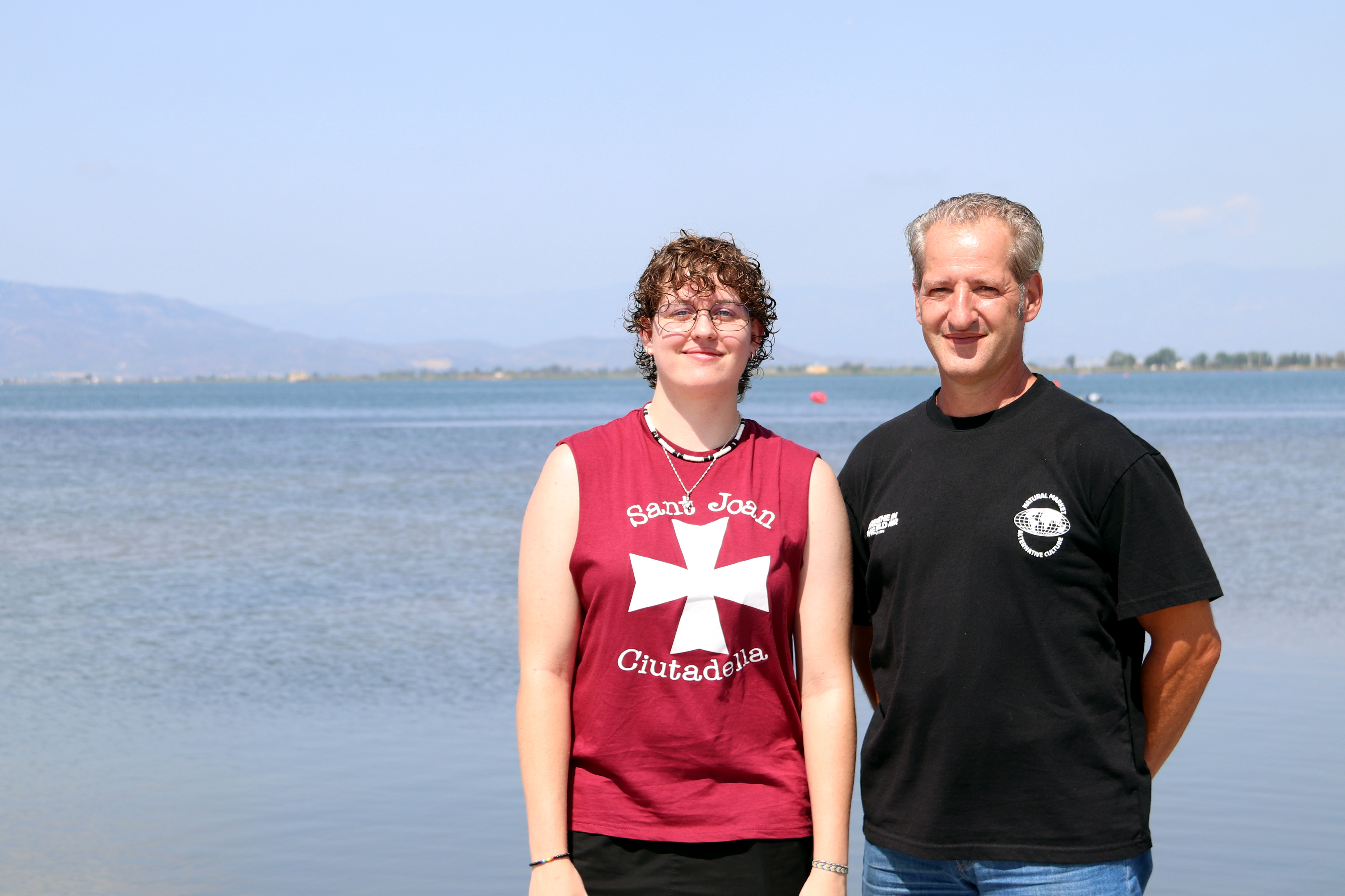 Berta Anfoso and Miquel Àngel Anfoso came from Girona to view the eclipse
